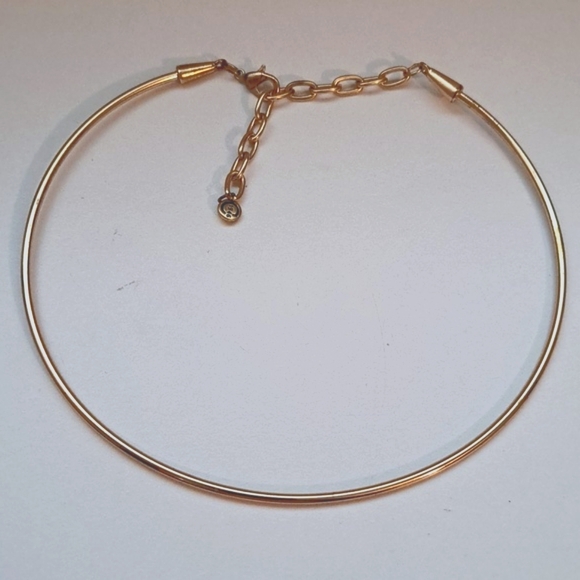 Two C1946 Vintage Gold Tone and SilverTone Choker Bundle - Picture 2 of 12